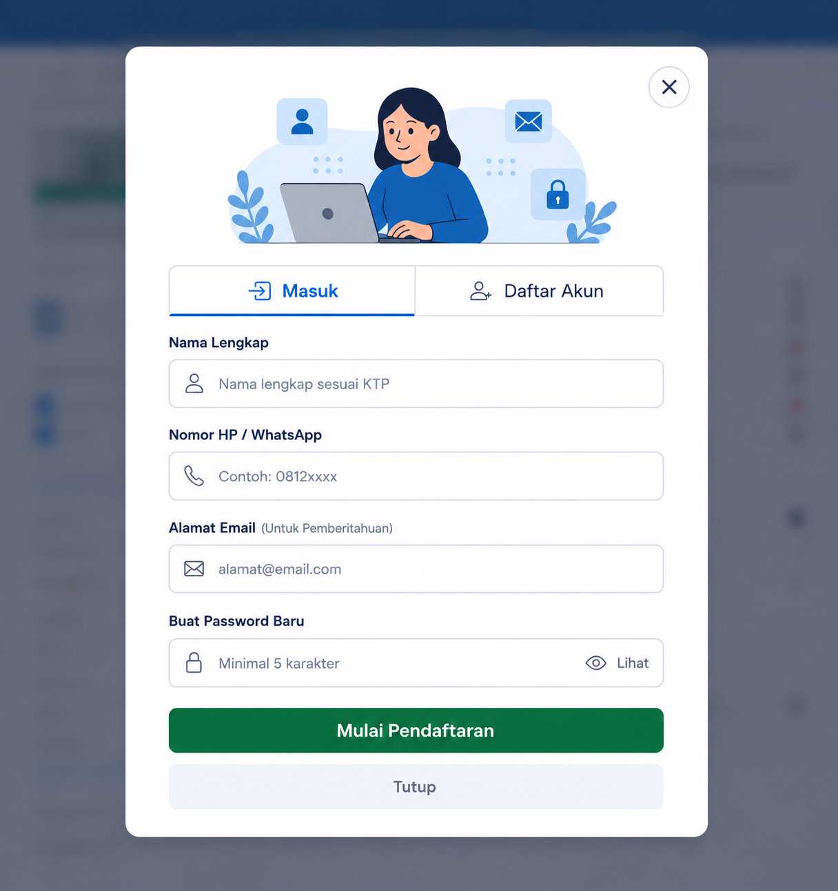 Registrasi Akun